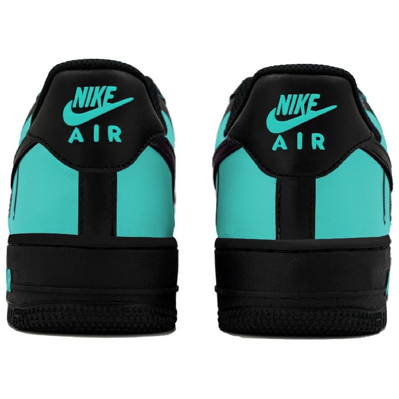 [Custom Dissolved ink electric light green]  Air Force 1 Skateboarding Shoes Unisex