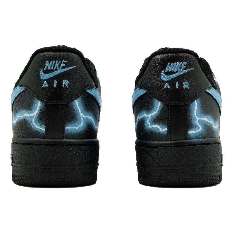 [Custom Blue electric light]  Air Force 1 Skateboarding Shoes Unisex