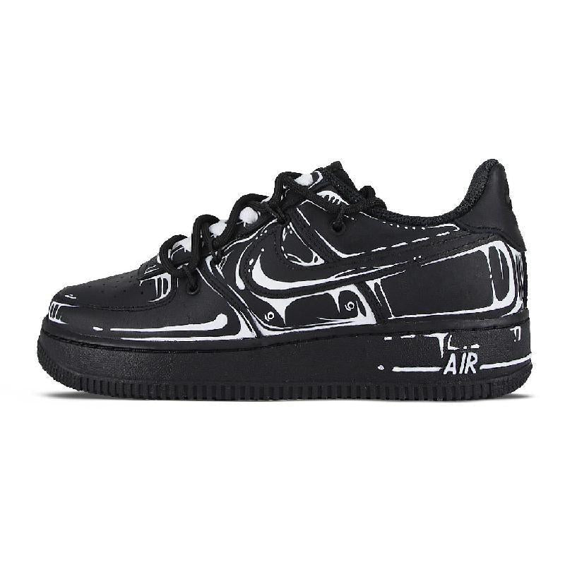[Custom Decadent Feast Man]  Air Force 1 Skateboard Shoes Unisex Low-Top White