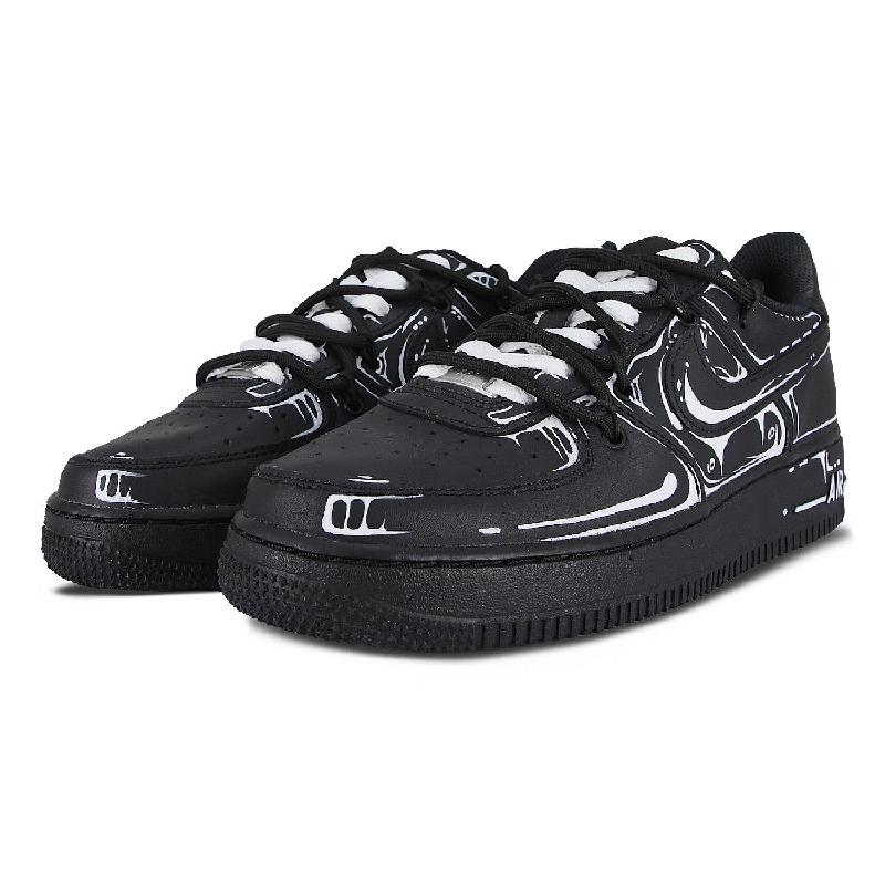 [Custom Decadent Feast Man]  Air Force 1 Skateboard Shoes Unisex Low-Top White