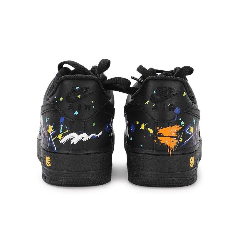 [Custom VAM Darth Vader Shark]  Air Force 1 Skateboard Shoes Unisex Low-Top Gold