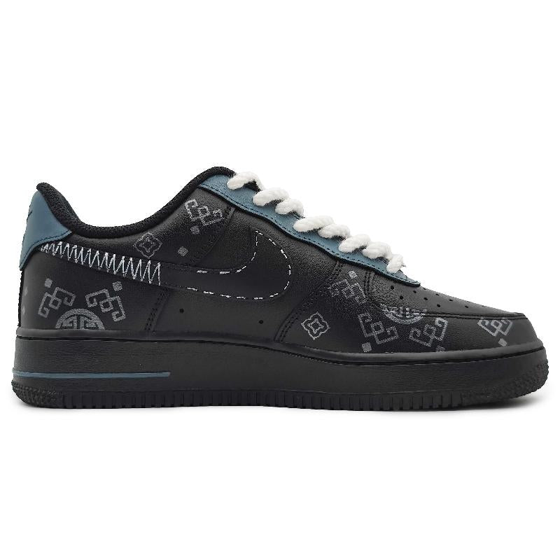[Custom Men's Silk Road style]  Air Force 1 Skateboarding Shoes Men