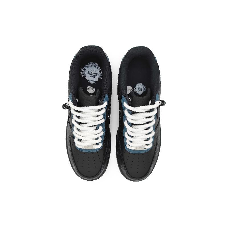 [Custom Men's Silk Road style]  Air Force 1 Skateboarding Shoes Men