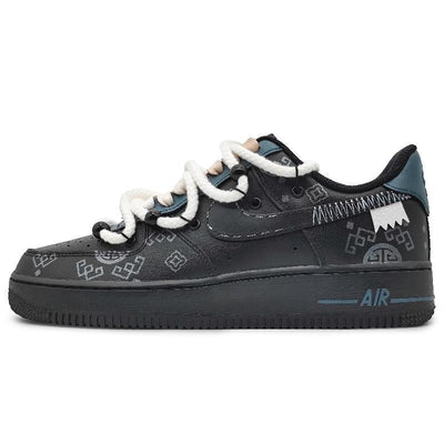 [Custom Men's deconstruction of the Silk Road]  Air Force 1 Skateboarding Shoes Men