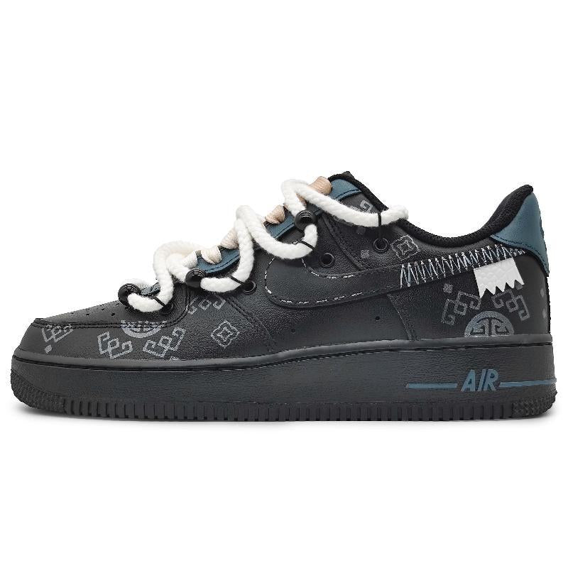 [Custom Men's deconstruction of the Silk Road]  Air Force 1 Skateboarding Shoes Men