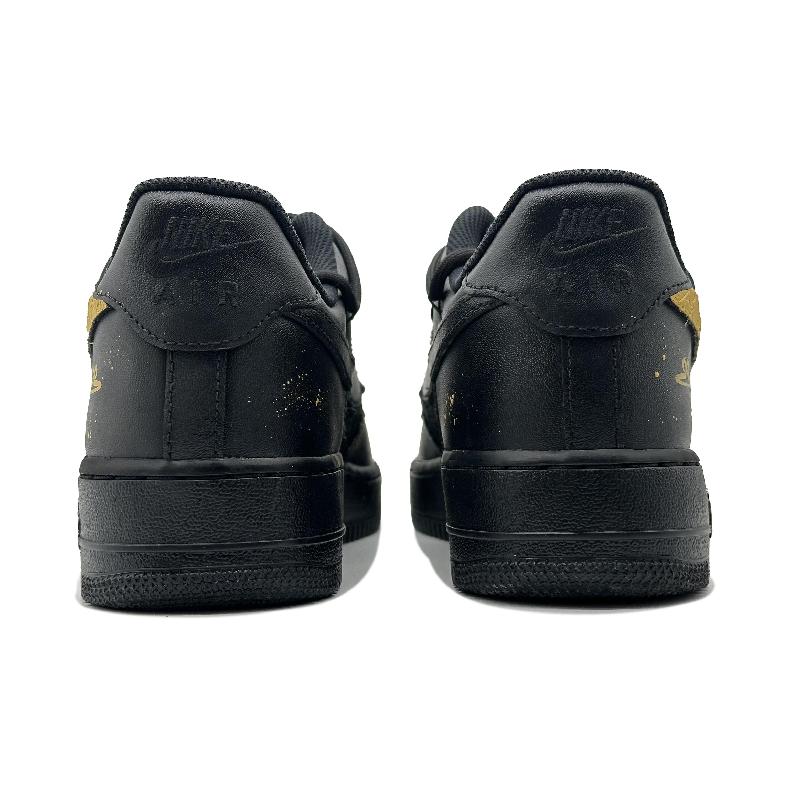 [Custom Black Myth Wukong]  Air Force 1 Skateboarding Shoes Unisex Low-top Black/yellow