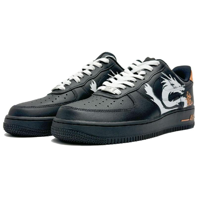 [Custom Dragon Totem New Product for the Year of the Dragon]  Air Force 1 Skateboarding Shoes Men Low-top White