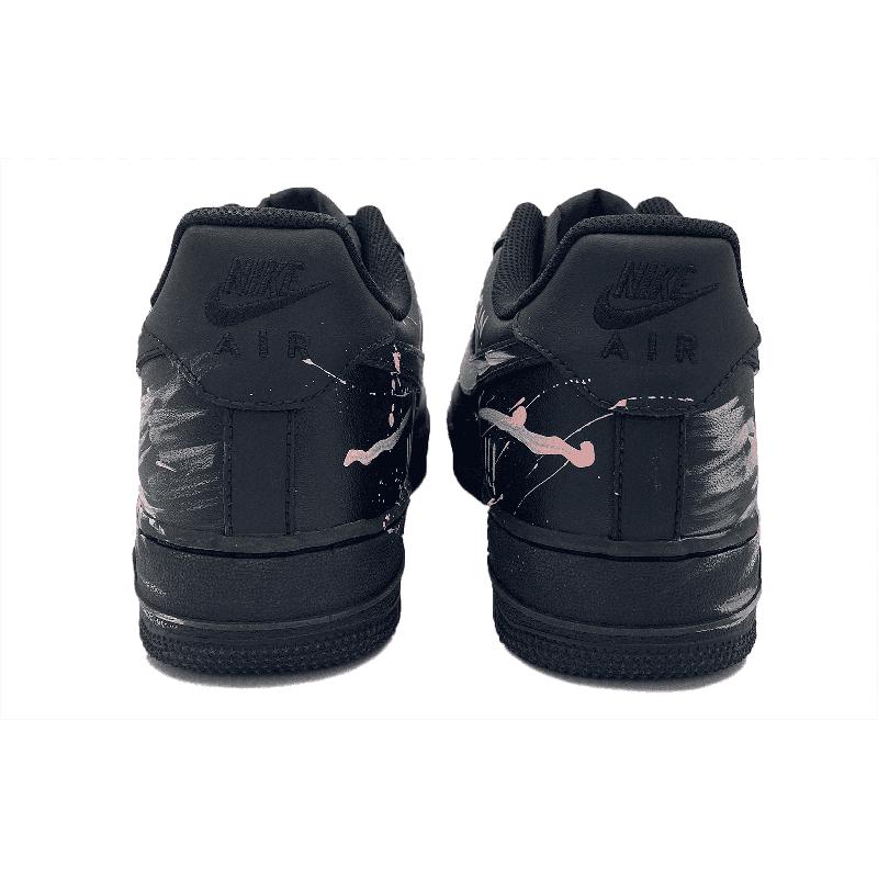 [Custom Pink Fin Night Shadow]  Air Force 1 Skateboard Shoes Unisex Low-Top Pink