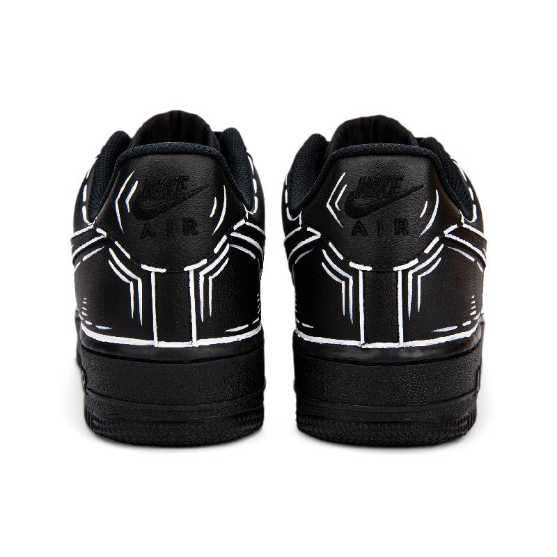 [Custom Black and white in the second dimension]  Air Force 1 Skateboarding Shoes Men Low-top