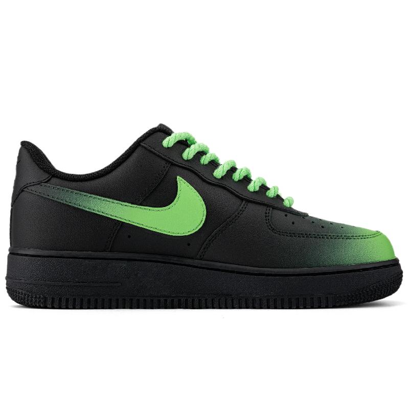 [Custom Flowing blue lightning]  Air Force 1 Skateboarding Shoes Unisex Low-top