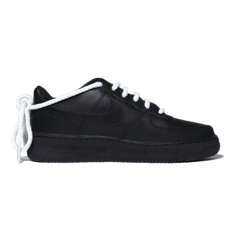 [Custom XR cashew flower QD]  Air Force 1 Skateboarding Shoes Men Low-top Black/white