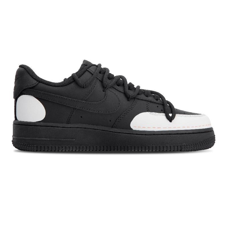 [Custom Rainbow whale]  Air Force 1 Skateboard Shoes Unisex Low-Top Black Gray