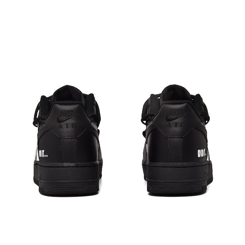 [Custom Confession Letter]  Air Force 1 Skateboard Shoes Unisex Low-Top Black/White