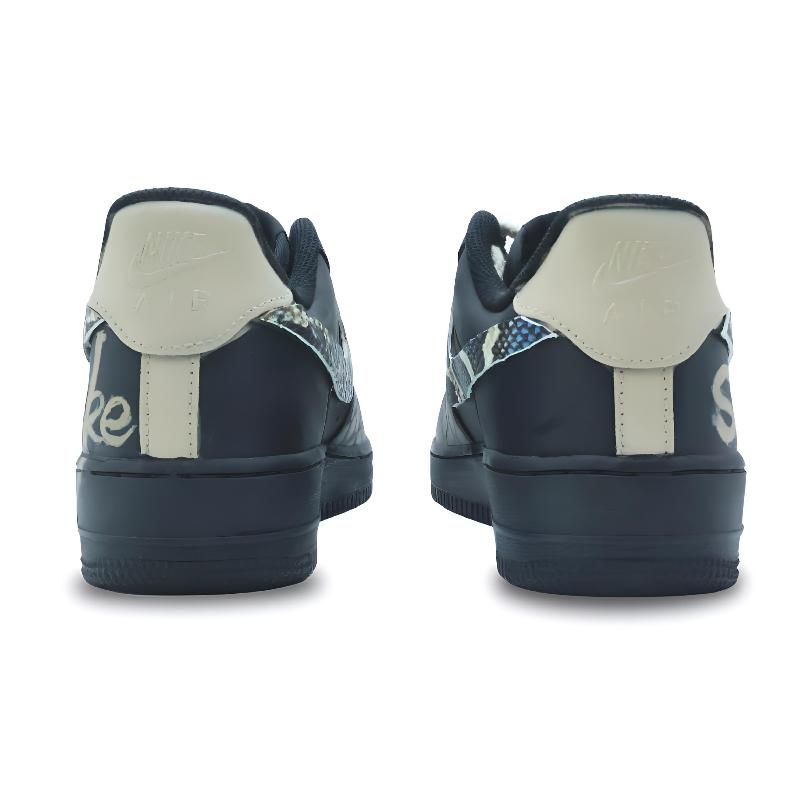 [Custom Candle Nine Yin]  Air Force 1 Skateboard Shoes Men Low-Top Gold