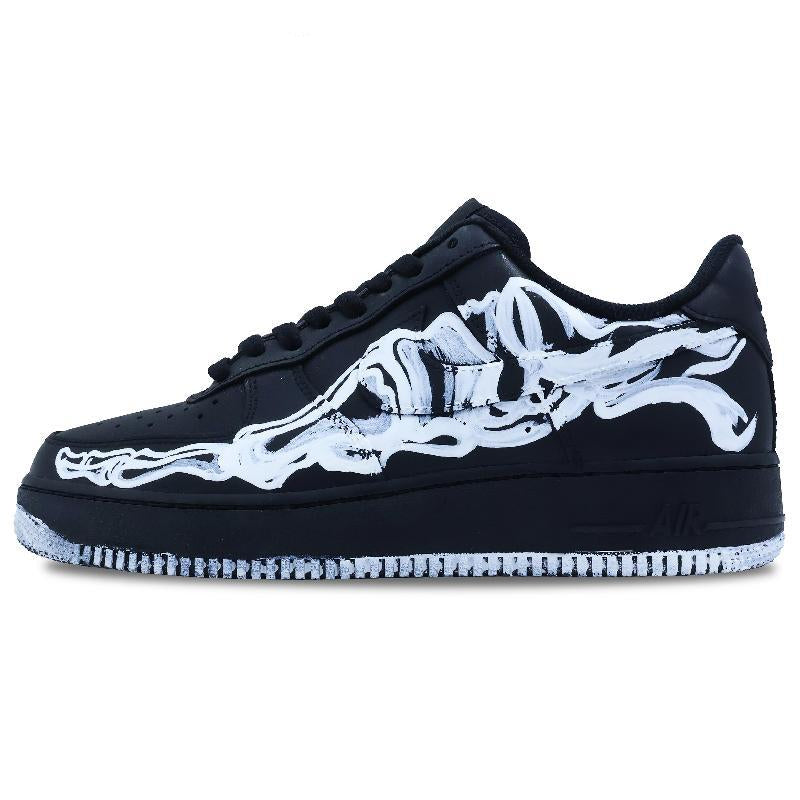 [Custom Psychic communication]  Air Force 1 Skateboard Shoes Men Low-Top Black/White