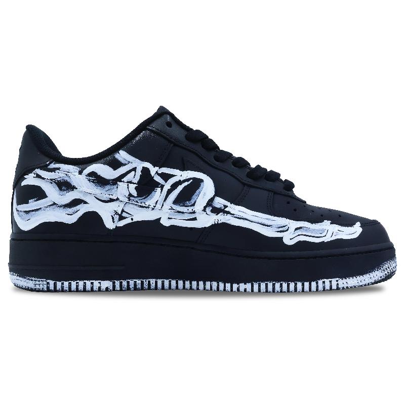[Custom Psychic communication]  Air Force 1 Skateboard Shoes Men Low-Top Black/White
