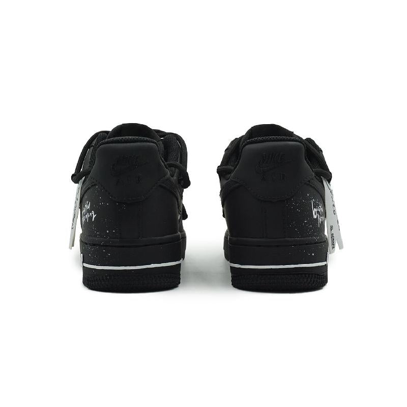 [Custom Unisex white peach bubbles]  Air Force 1 Skateboarding Shoes Unisex