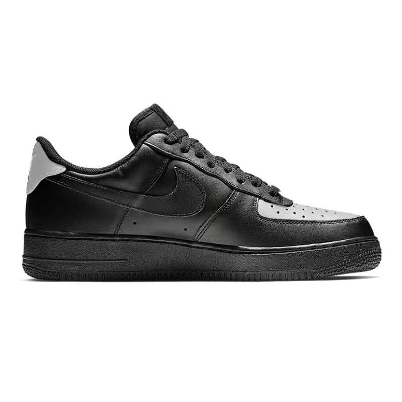 [Custom Dark shadow]  Air Force 1 Skateboarding Shoes Unisex Low-top Black/grey