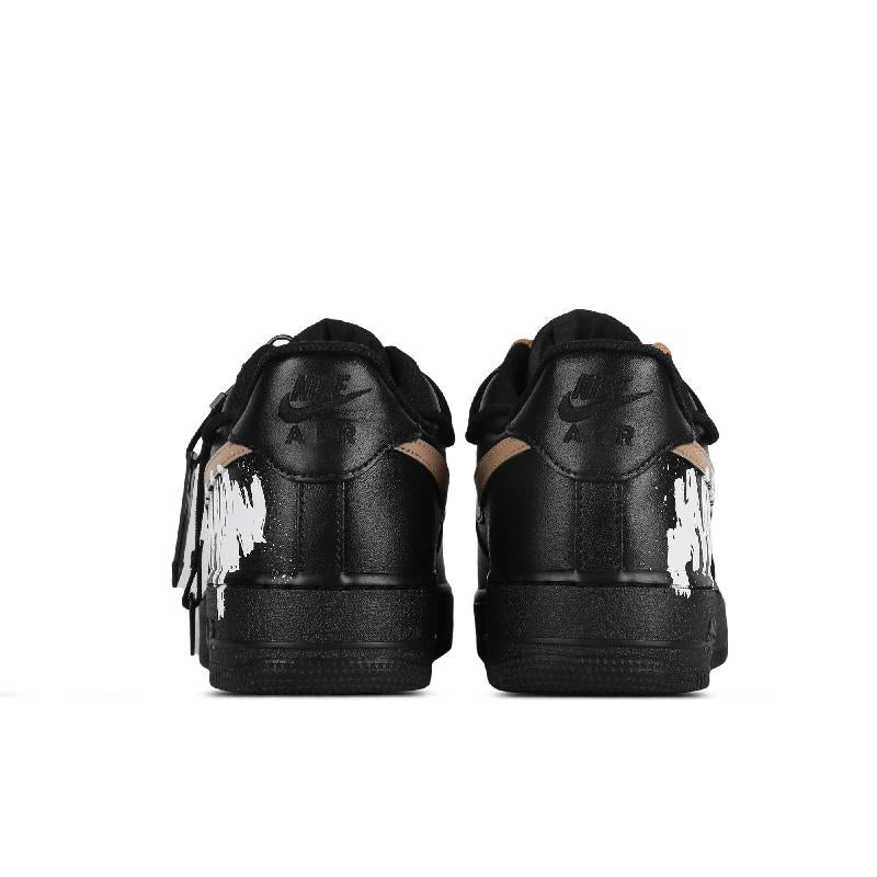 [Custom MAX for men and women]  Air Force 1 Skateboarding Shoes Unisex Low-top Black/Brown/White