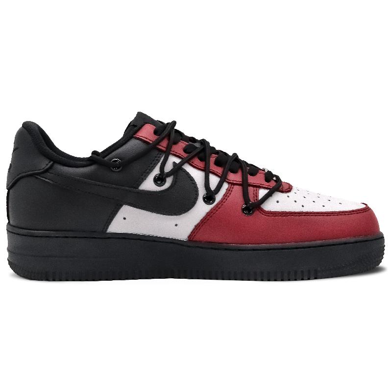 [Custom Helios, the male version of the Sun God]  Air Force 1 Skateboarding Shoes Men Low-top Red/Black/Gold