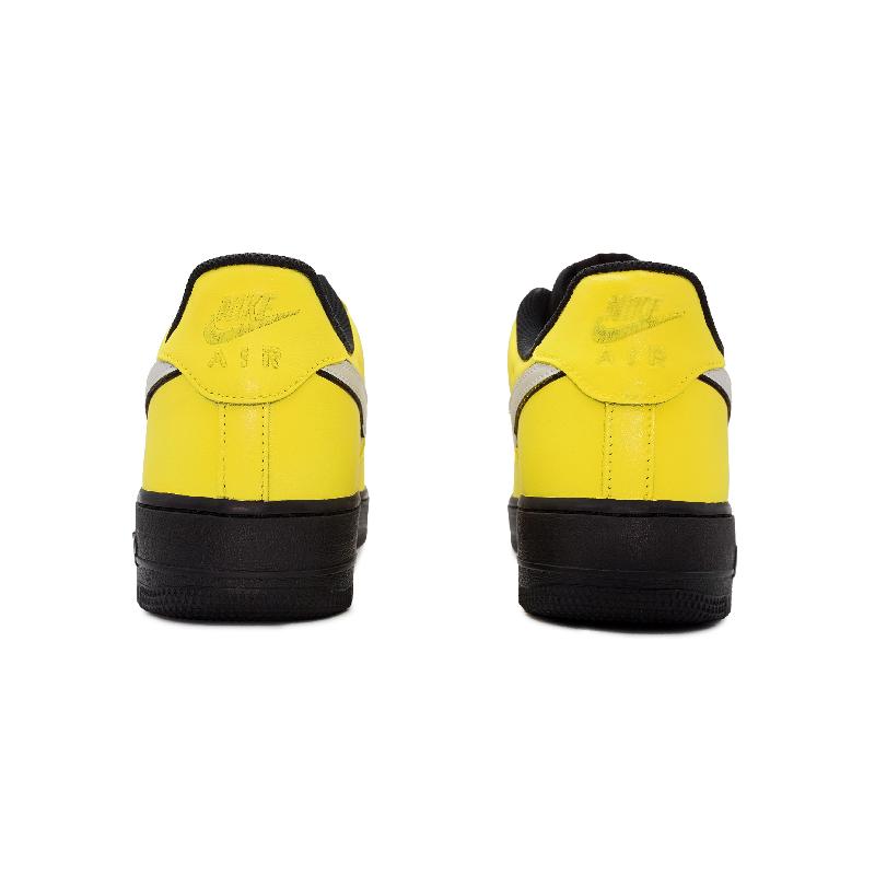 [Custom Mustard yellow for men and women]  Air Force 1 Skateboard Shoes Unisex Low-Top Yellow/Black