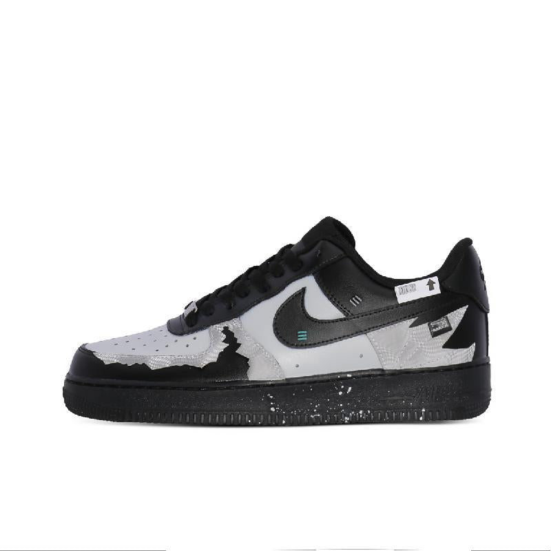 [Custom A white-robed dog]  Air Force 1 Skateboard Shoes Men Low-Top Green
