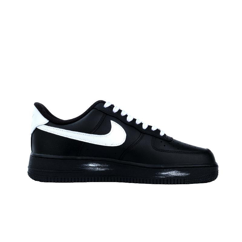 [Custom Bone hand]  Air Force 1 Skateboard Shoes Unisex Low-Top Black/White
