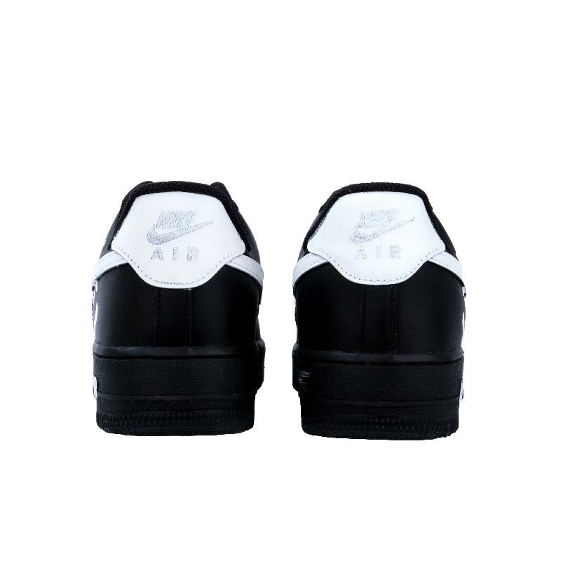 [Custom Bone hand]  Air Force 1 Skateboard Shoes Unisex Low-Top Black/White