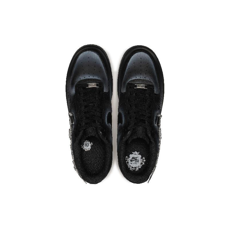 [Custom Words cross boundaries]  Air Force 1 Skateboarding Shoes Unisex Low-top Black