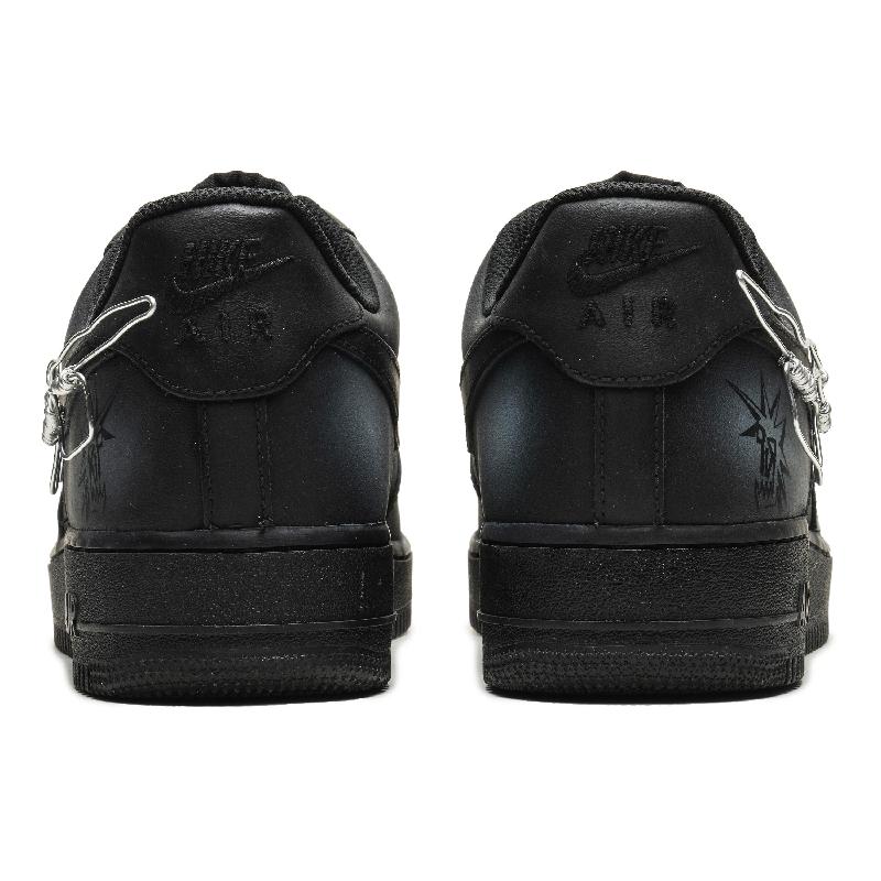 [Custom Words cross boundaries]  Air Force 1 Skateboarding Shoes Unisex Low-top Black