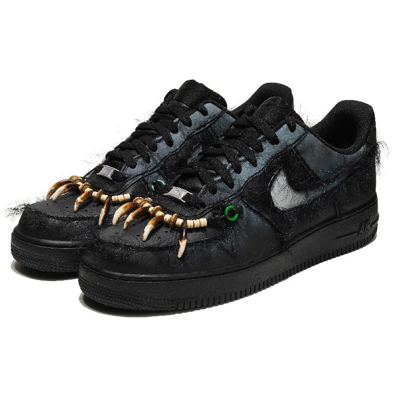 [Custom Wild charm and secluded traces]  Air Force 1 Skateboarding Shoes Men Low-top Black