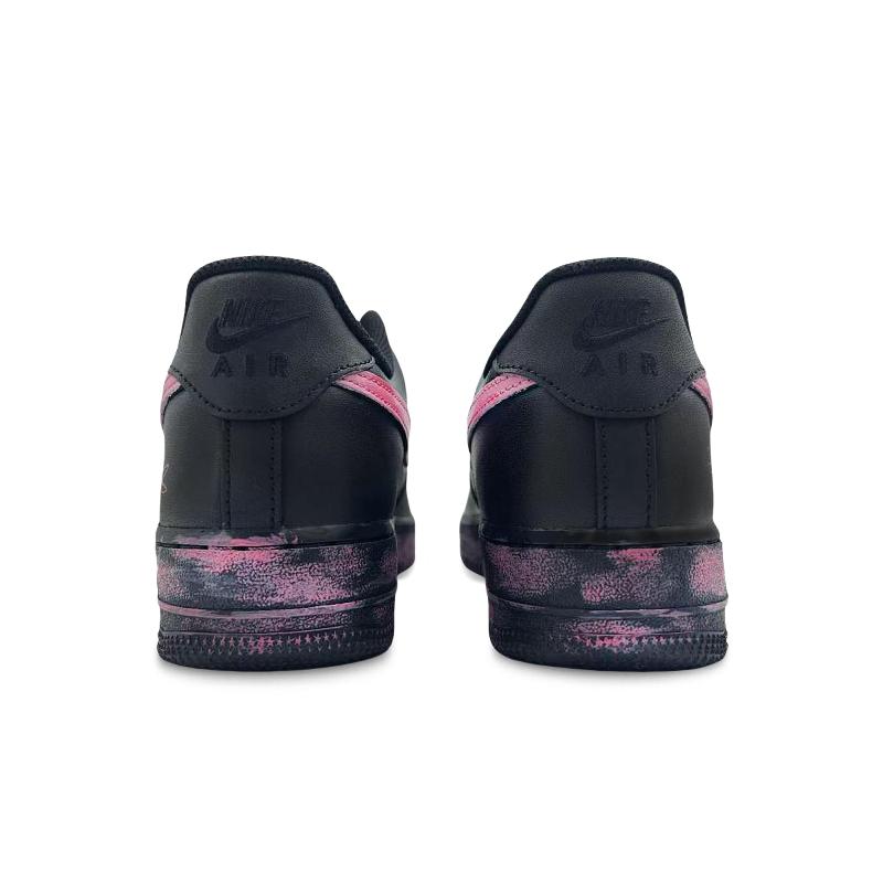 [Custom monster]  Air Force 1 Skateboard Shoes Unisex Low-Top Pink/Black