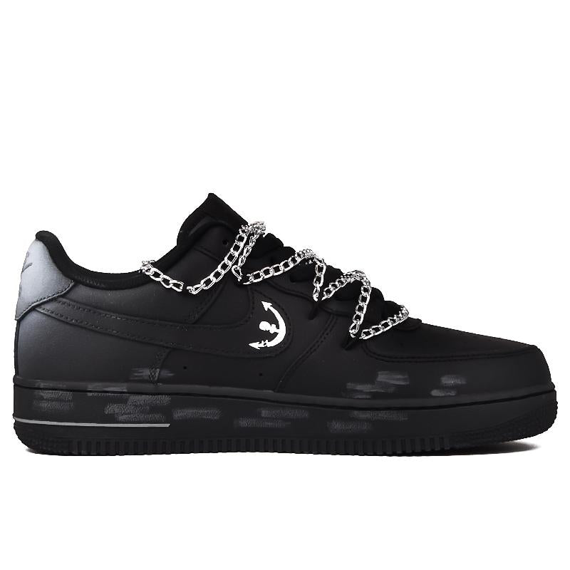 [Custom Kid the Thief]  Air Force 1 Skateboard Shoes Unisex Low-Top Black/White