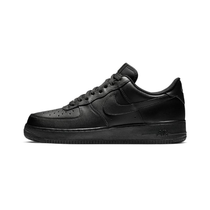 [Custom Golden Python]  Air Force 1 Skateboard Shoes Men Low-Top Black/Gold