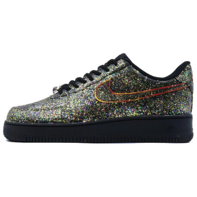 [Custom Male and female starry sky stars]  Air Force 1 Skateboard Shoes Unisex Low-Top Black