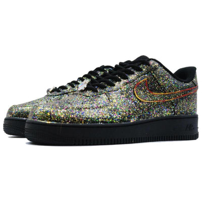 [Custom Male and female starry sky stars]  Air Force 1 Skateboard Shoes Unisex Low-Top Black