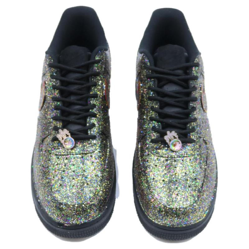 [Custom Male and female starry sky stars]  Air Force 1 Skateboard Shoes Unisex Low-Top Black