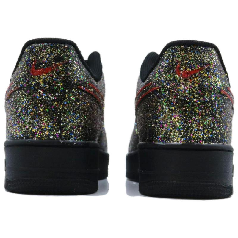 [Custom Male and female starry sky stars]  Air Force 1 Skateboard Shoes Unisex Low-Top Black