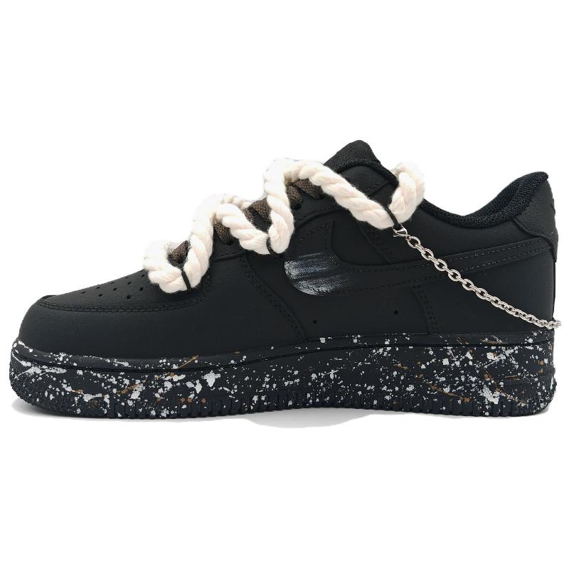 [Custom Speed Scale]  Air Force 1 Skateboard Shoes Unisex Low-Top White