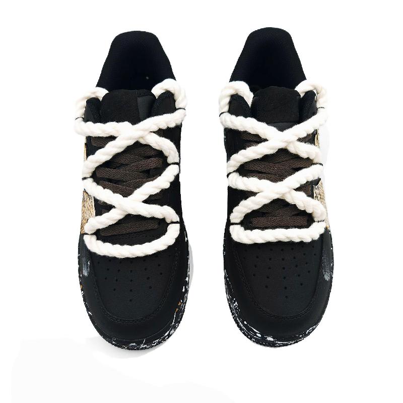 [Custom Speed Scale]  Air Force 1 Skateboard Shoes Unisex Low-Top White