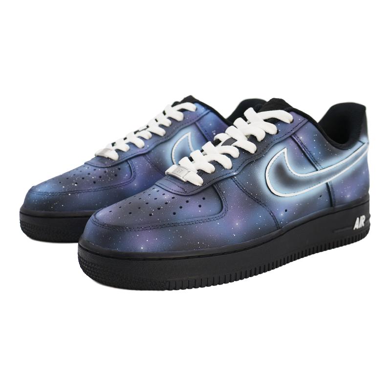 [Custom White Hook Starry Sky A067]  Air Force 1 Skateboarding Shoes Unisex