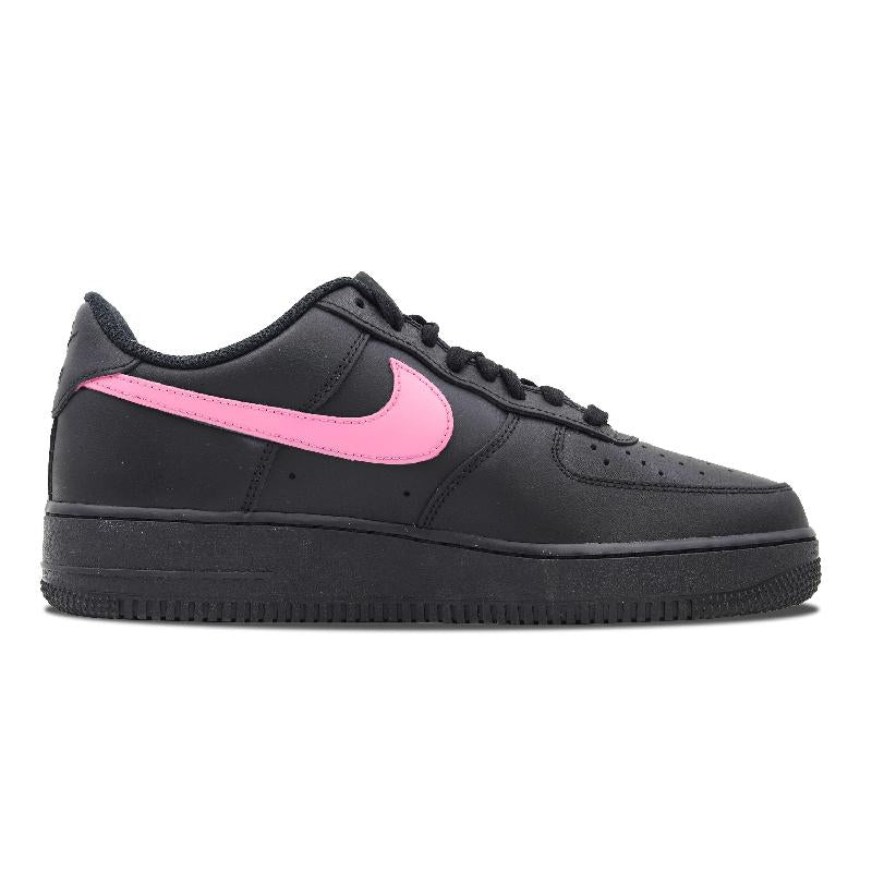 [Custom Black powder pixel]  Air Force 1 Skateboarding Shoes Unisex Low-top Black/pink