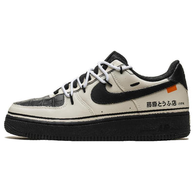 [Custom Hot steps]  Air Force 1 Skateboarding Shoes Unisex Low-top Black