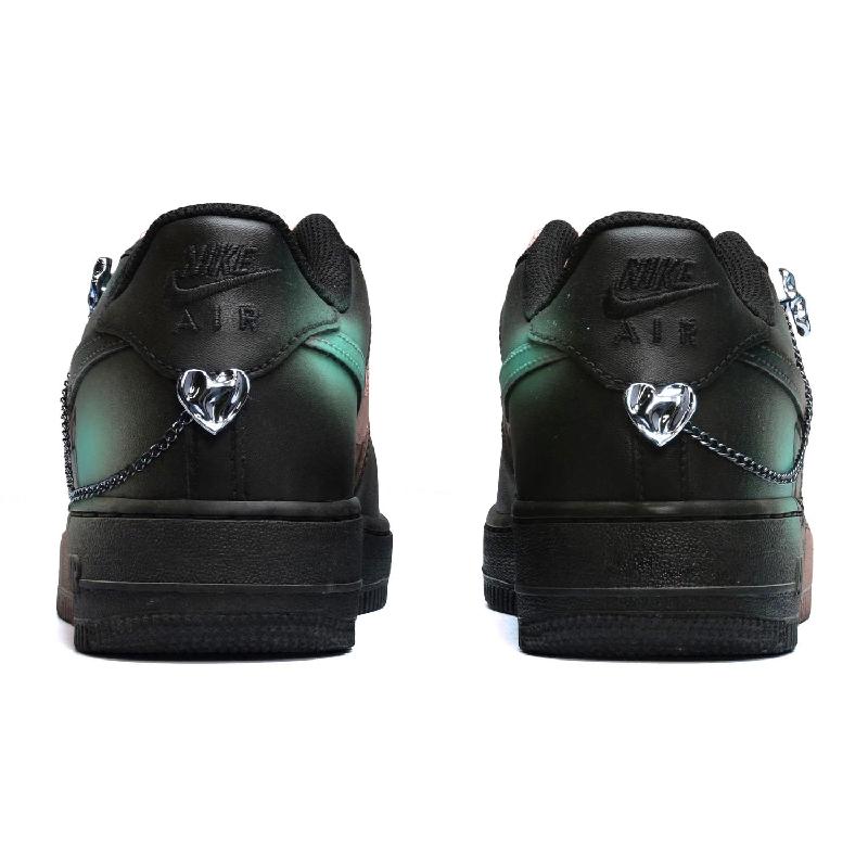 [Custom Male summer party black fan]  Air Force 1 Skateboarding Shoes Men Low-top Black/Pink