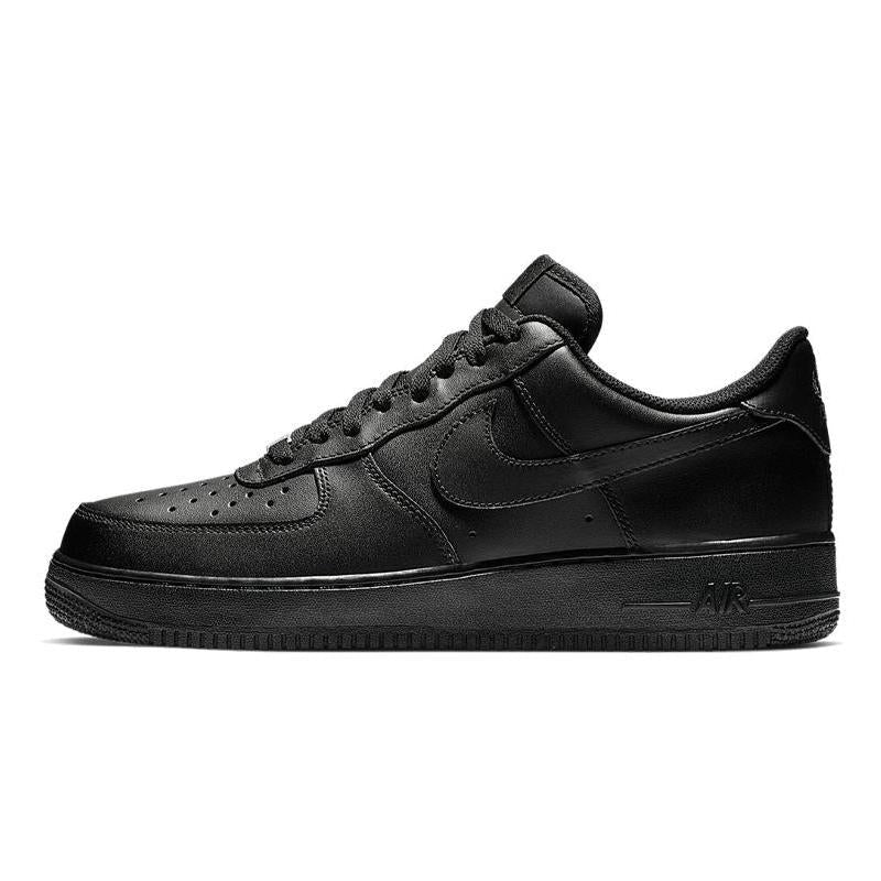 [Custom Black skull bones of the same style for both men and women]  Air Force 1 Skateboarding Shoes Unisex
