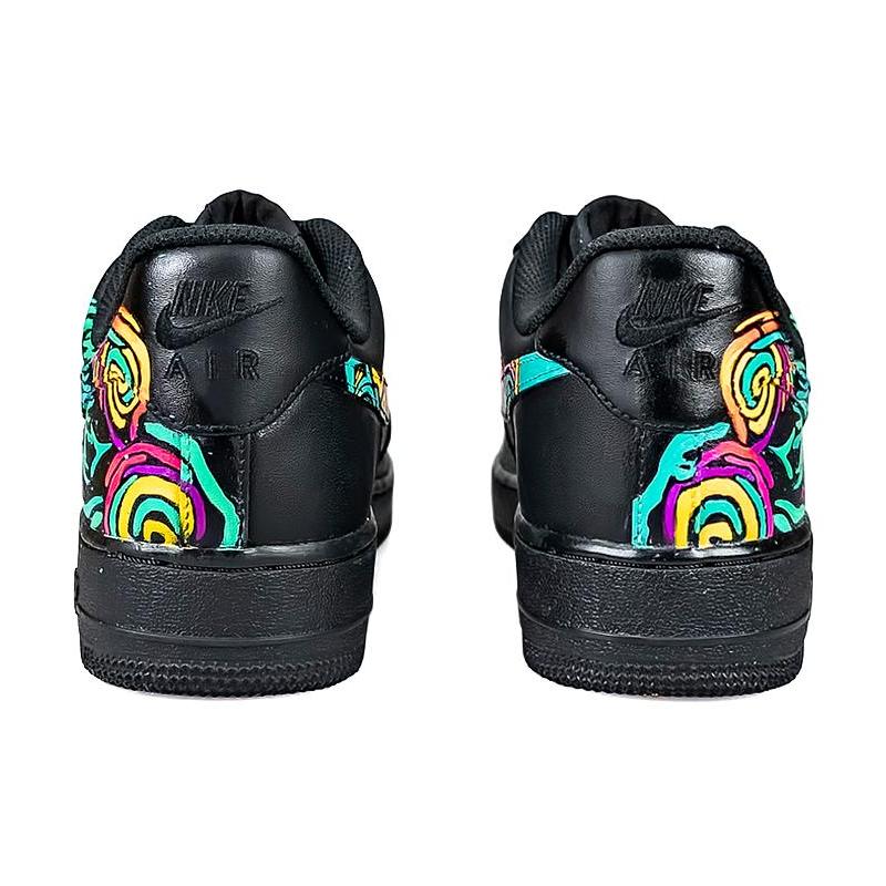 [Custom Night Wish]  Air Force 1 Skateboarding Shoes Men Low-top Black/blue/yellow/purple/orange/pink