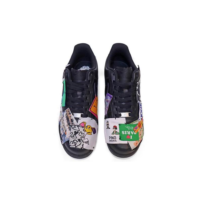 [Custom Men's graffiti art]  Air Force 1 Skateboarding Shoes Men Low-top Multicolor
