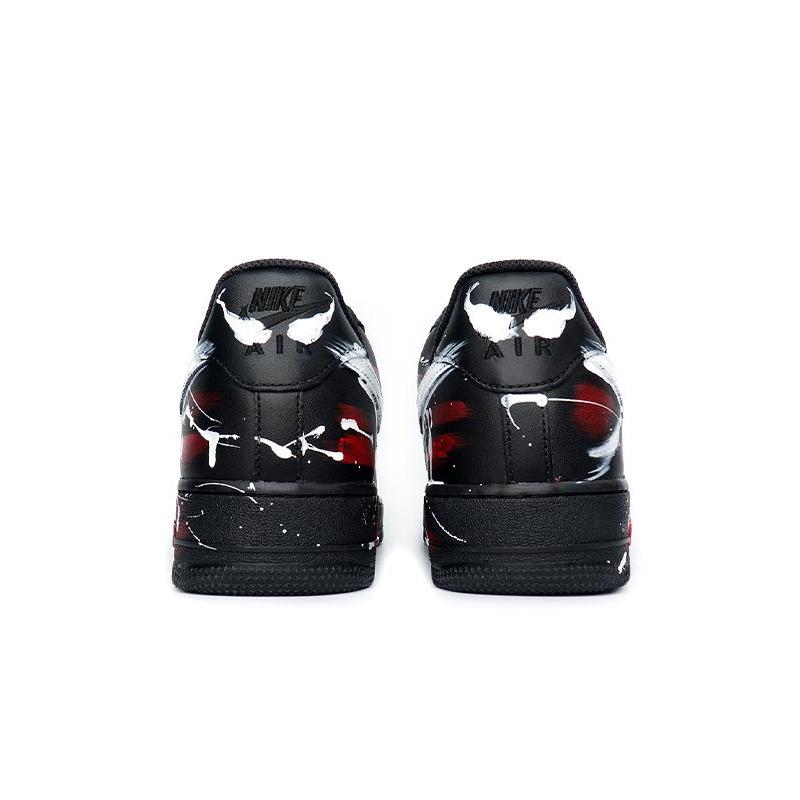 [Custom Men's Marvel Venom Spider in red and black]  Air Force 1 Skateboarding Shoes Men