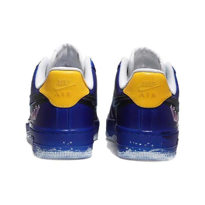[Custom JOJO is blue and yellow]  Air Force 1 Skateboarding Shoes Men