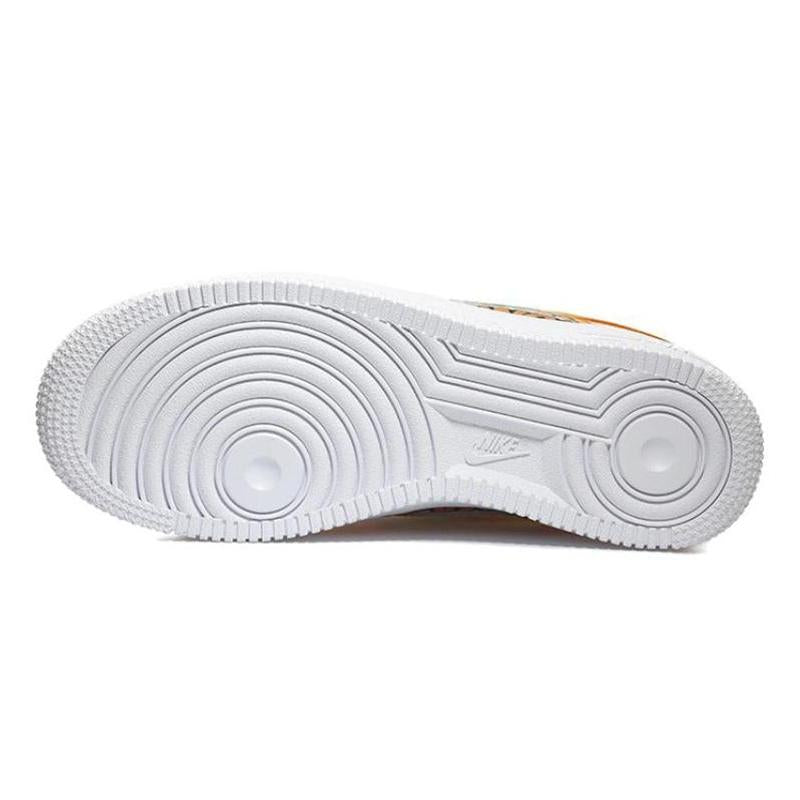 [Custom Comic 2D Orange]  Air Force 1 Skateboarding Shoes Men Low-top Orange